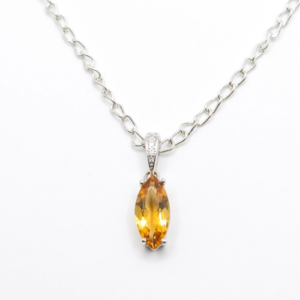Pendentif Zirkaé – Zircon Naturel du Cameroun & Argent 925